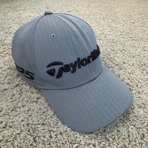 TaylorMade M1 TP5 Golf Hat Mens Gray Embroidered Logo Adjustable Performance Cap
